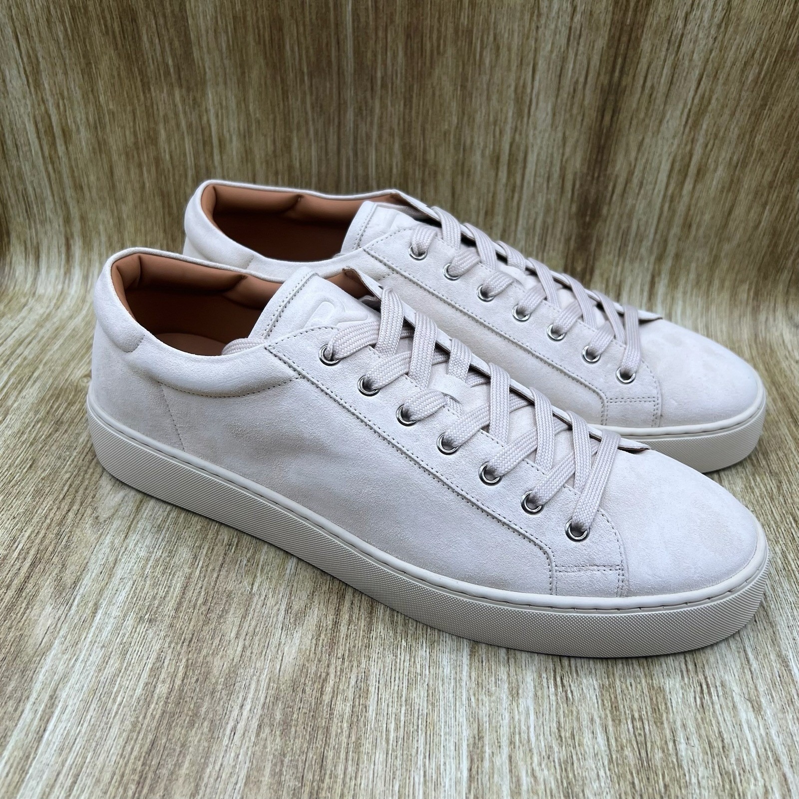 Ralph Lauren Purple Label Severn Sneakers Men's 11 D Cream Suede Made In Italy